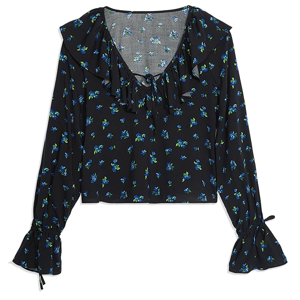 NWT WeWoreWhat ruffle top